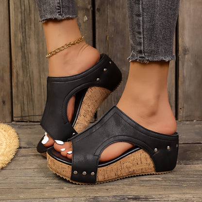 Selene Cork Wedges