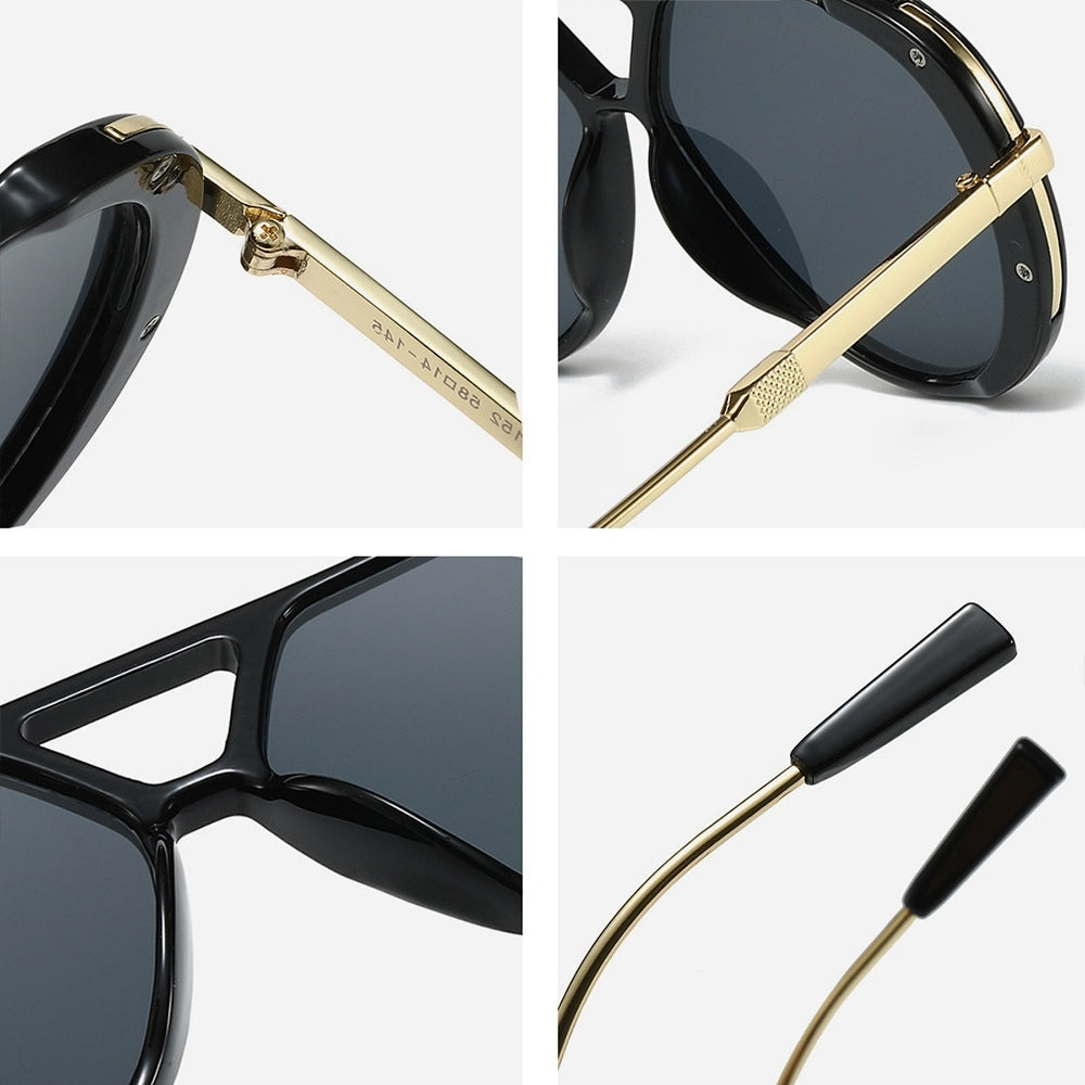 Aurelio Leopard Aviator Sunglasses