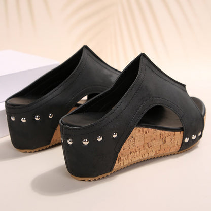 Selene Cork Wedges