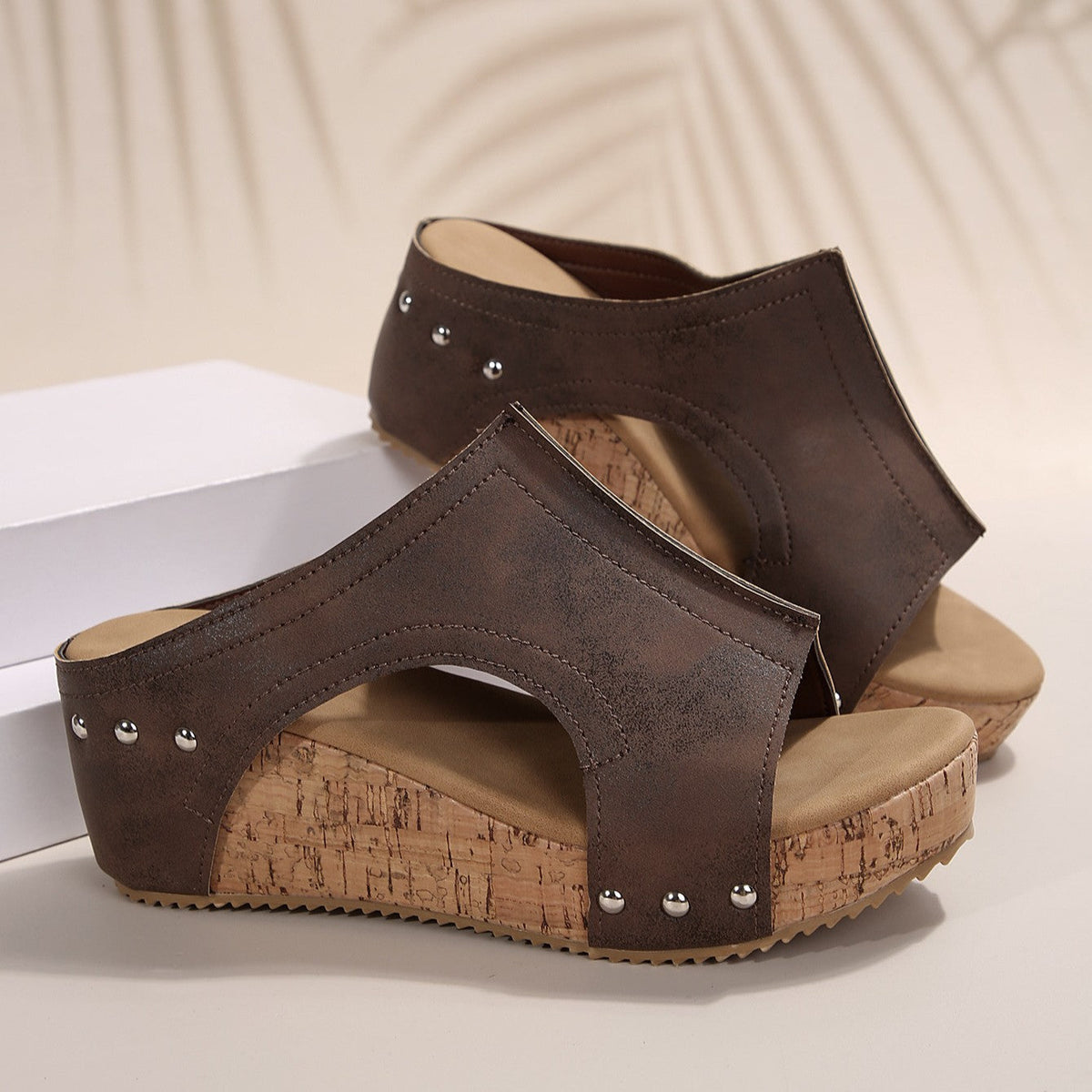 Selene Cork Wedges