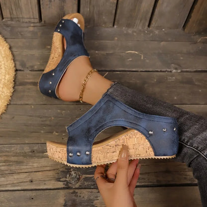 Selene Cork Wedges