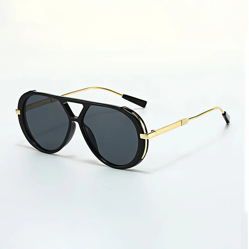 Aurelio Leopard Aviator Sunglasses
