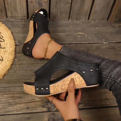 Selene Cork Wedges